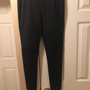Express black moto leggings.